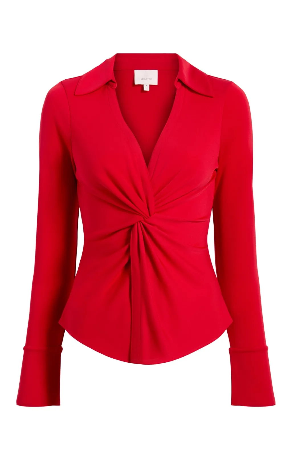 Cinq à Sept Matte Jersey Mckenna Top CandyApple Hot