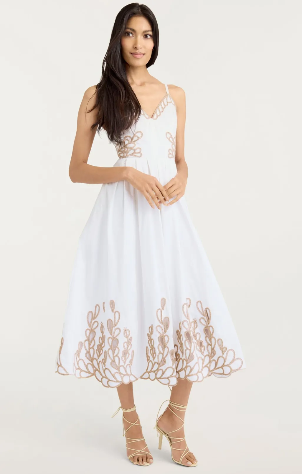 Cinq à Sept Maude Dress White/Khaki Best