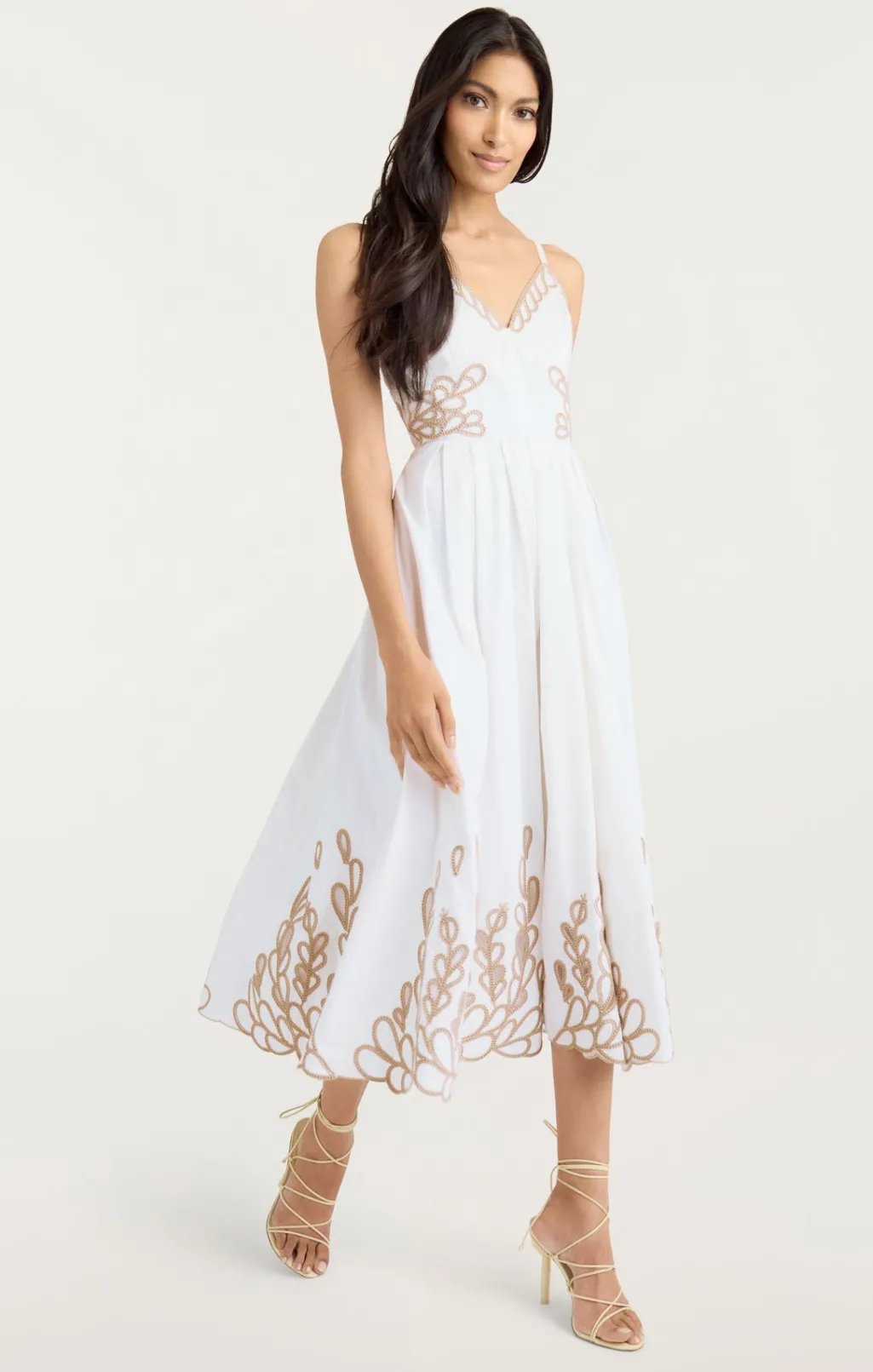 Cinq à Sept Maude Dress White/Khaki Best