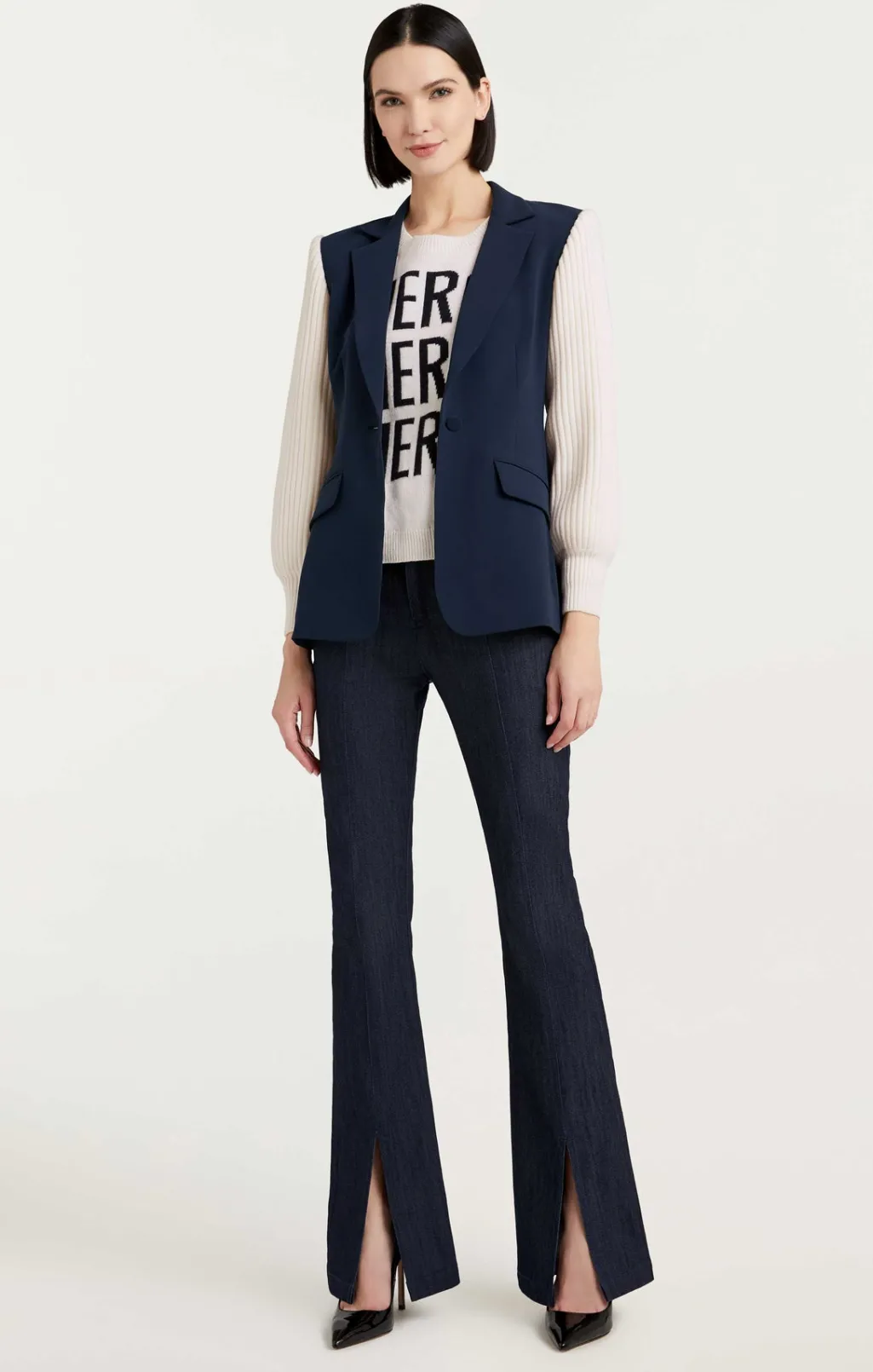 Cinq à Sept Melina Blazer Navy/Ivory Hot