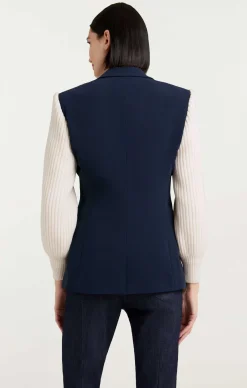 Cinq à Sept Melina Blazer Navy/Ivory Hot