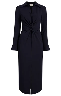 Cinq à Sept Midi Mckenna Dress Navy Clearance