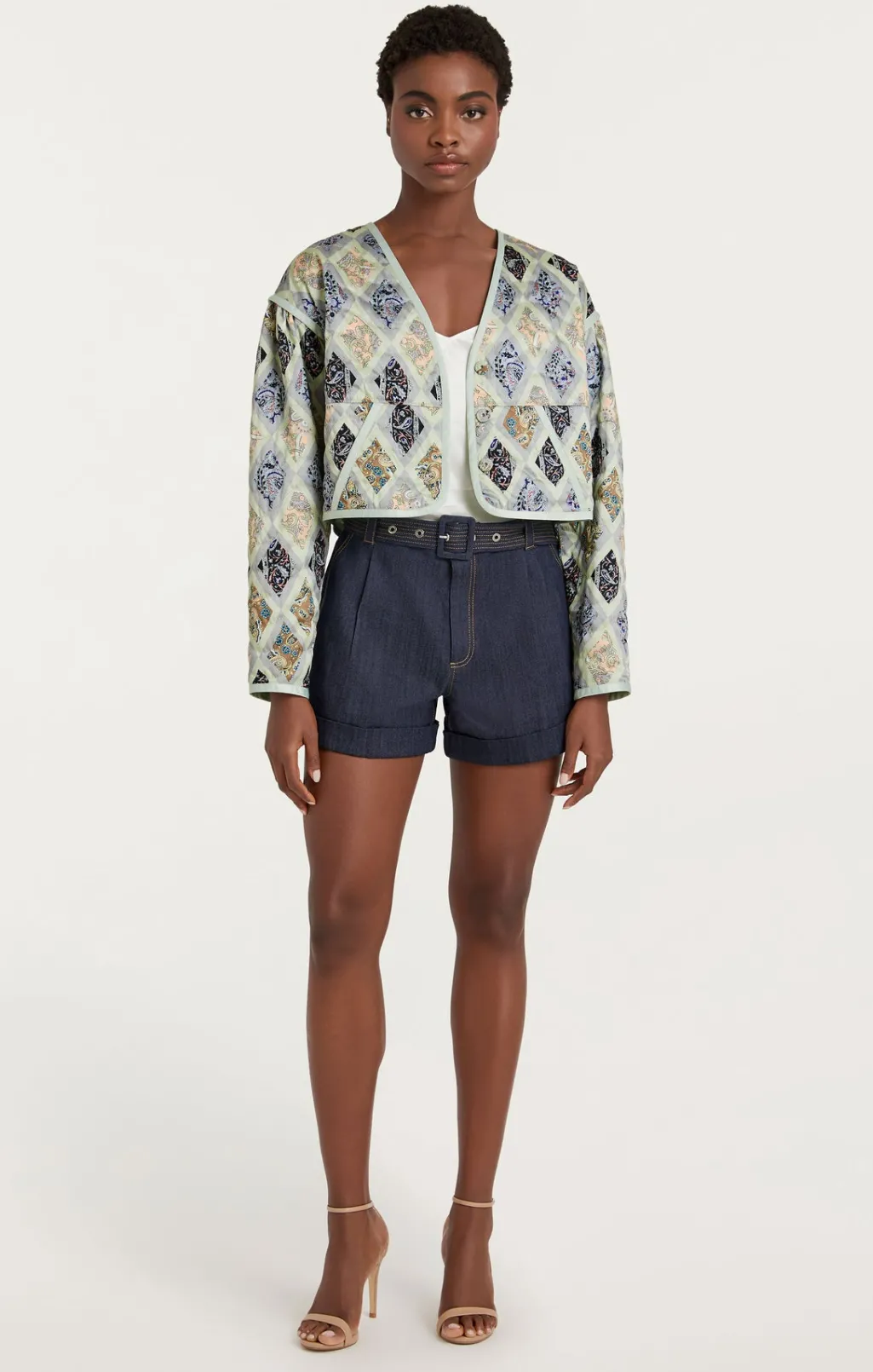 Cinq à Sept Milena Jacket CeladonMulti Best