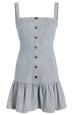 Cinq à Sept Mina Dress Indigo/White Discount