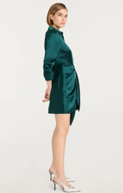 Cinq à Sept Mini Jacey Dress GreenOnyx Clearance