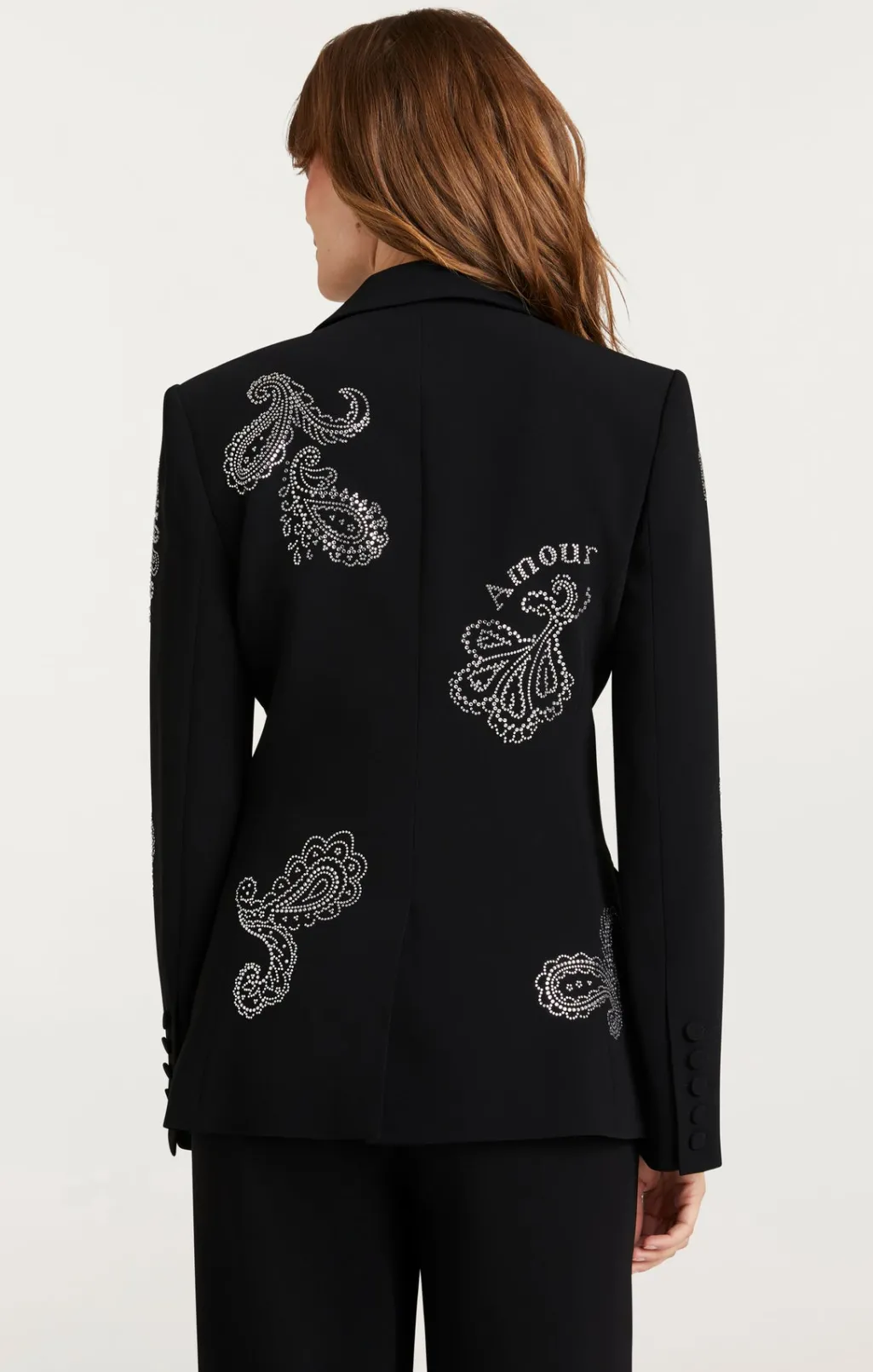 Cinq à Sept Mini Paisley Embellished Cheyenne Blazer Black Online