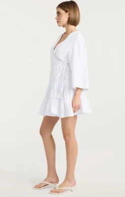 Cinq à Sept Mini Torey Dress White Hot