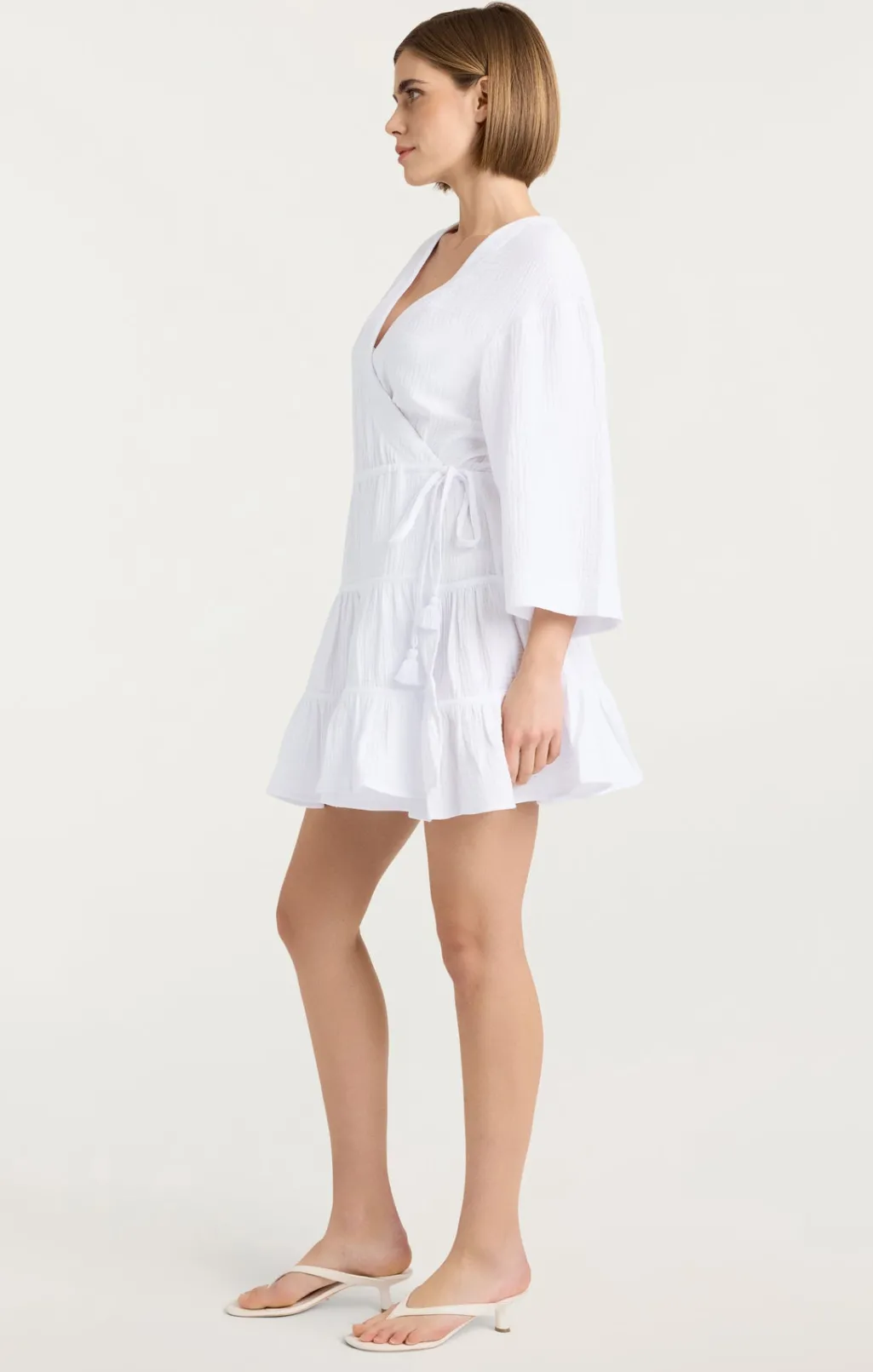 Cinq à Sept Mini Torey Dress White Hot