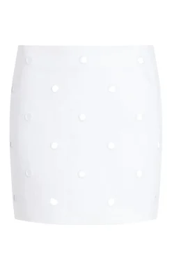 Cinq à Sept Mirror Denim Doris Skirt White/White Online