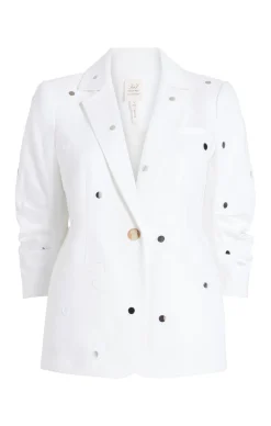 Cinq à Sept Mirror Denim Khloe Blazer White Best