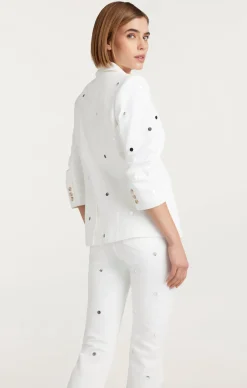 Cinq à Sept Mirror Denim Khloe Blazer White Best
