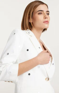 Cinq à Sept Mirror Denim Khloe Blazer White Best