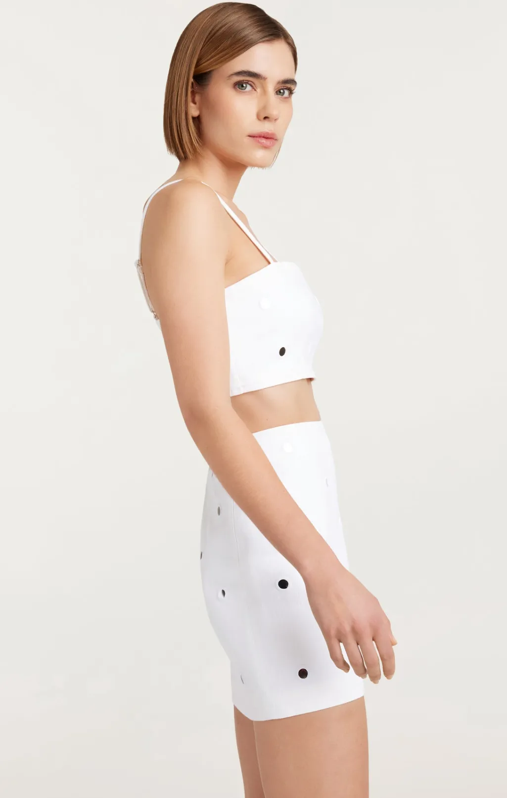 Cinq à Sept Mirror Denim Nikki Top White Sale