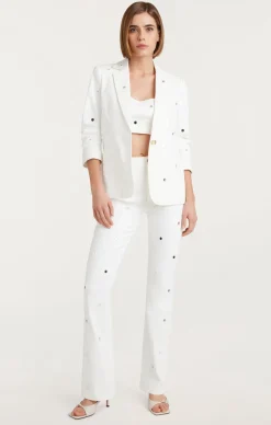 Cinq à Sept Mirror Denim Shailene Pant White Clearance