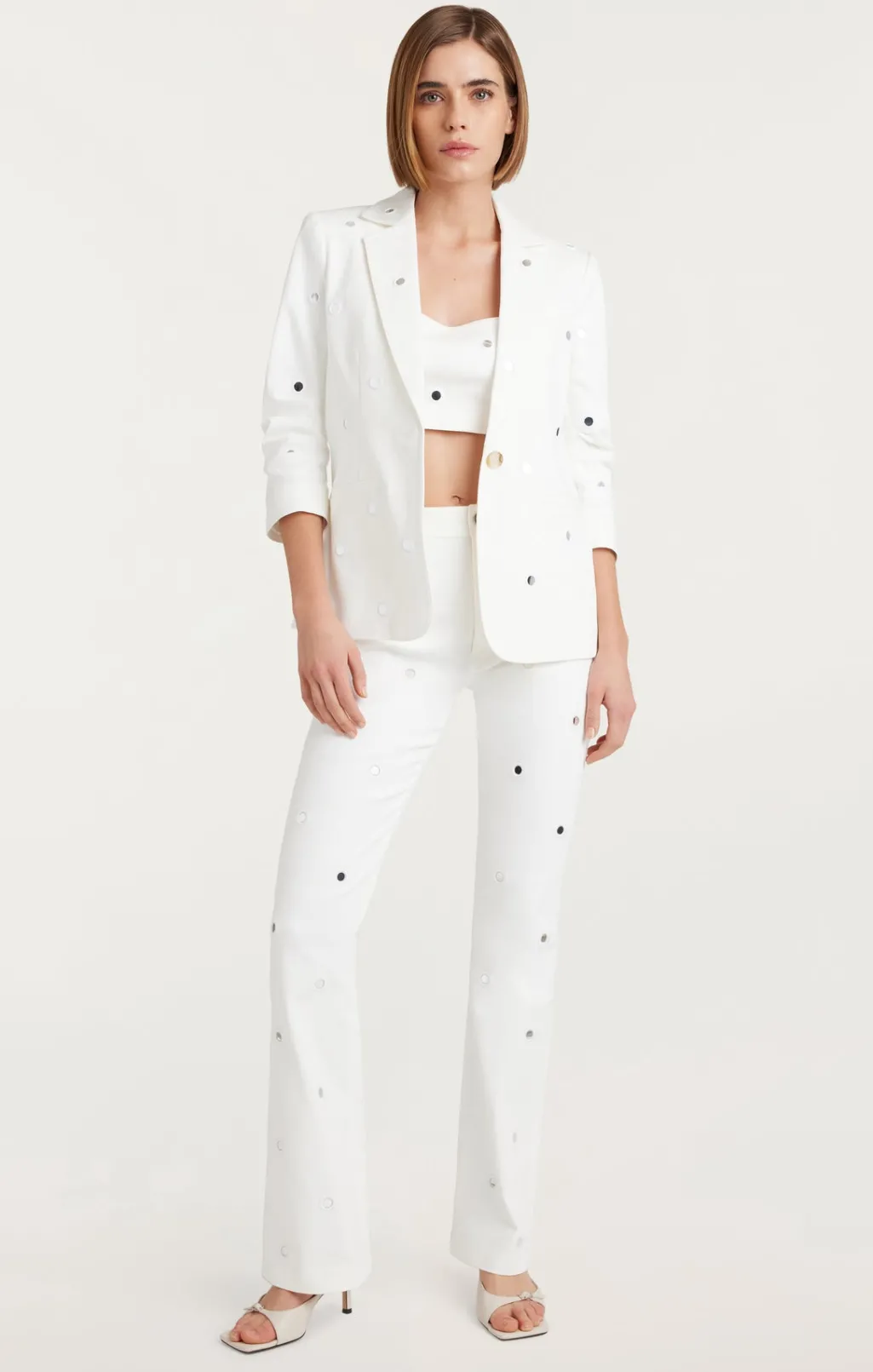 Cinq à Sept Mirror Denim Shailene Pant White Clearance