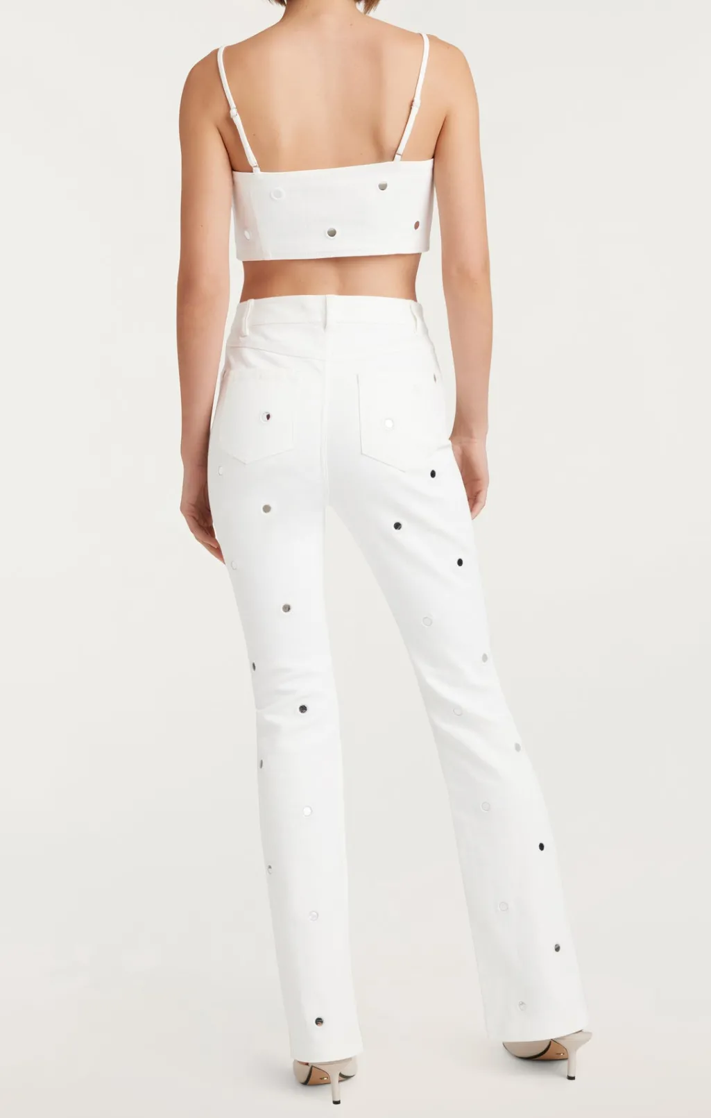 Cinq à Sept Mirror Denim Shailene Pant White Clearance