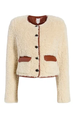 Cinq à Sept Naia Jacket Ivory/mahogany