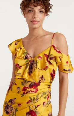 Cinq à Sept Nara Dress DeepGoldMulti