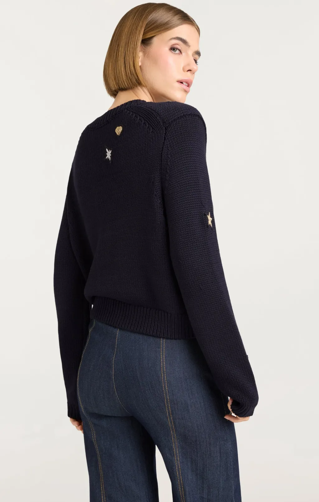 Cinq à Sept Nebula Embellished Piera Cardigan Black Sale