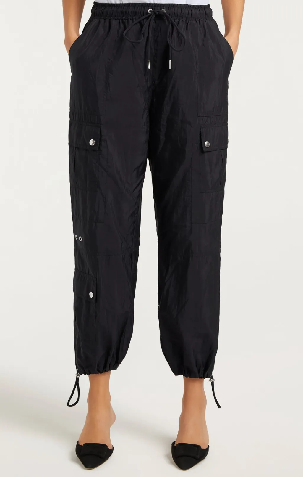 Cinq à Sept Nitsan Parachute Pant Black New