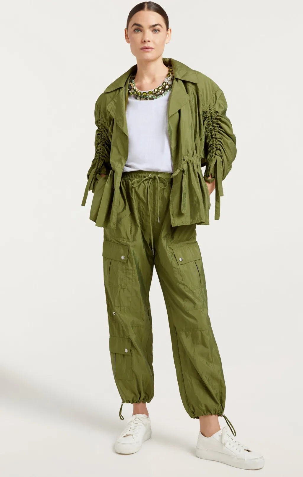 Cinq à Sept Nitsan Parachute Pant OliveGreen Outlet
