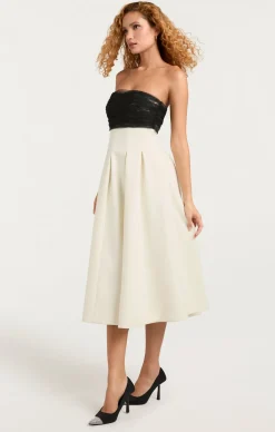 Cinq à Sept Odessa Dress Ivory/black Sale