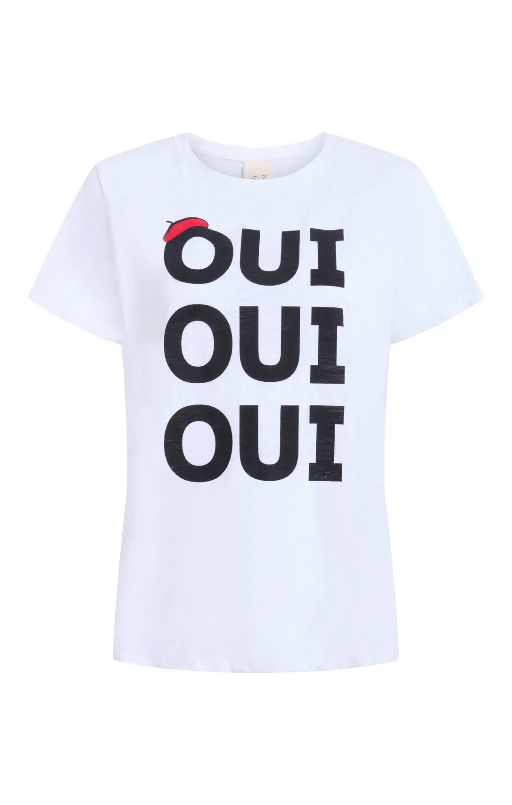 Cinq à Sept Oui Oui Oui Shrunken Tee White/black Best