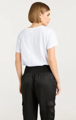 Cinq à Sept Oui Oui Oui Shrunken Tee White/black Best