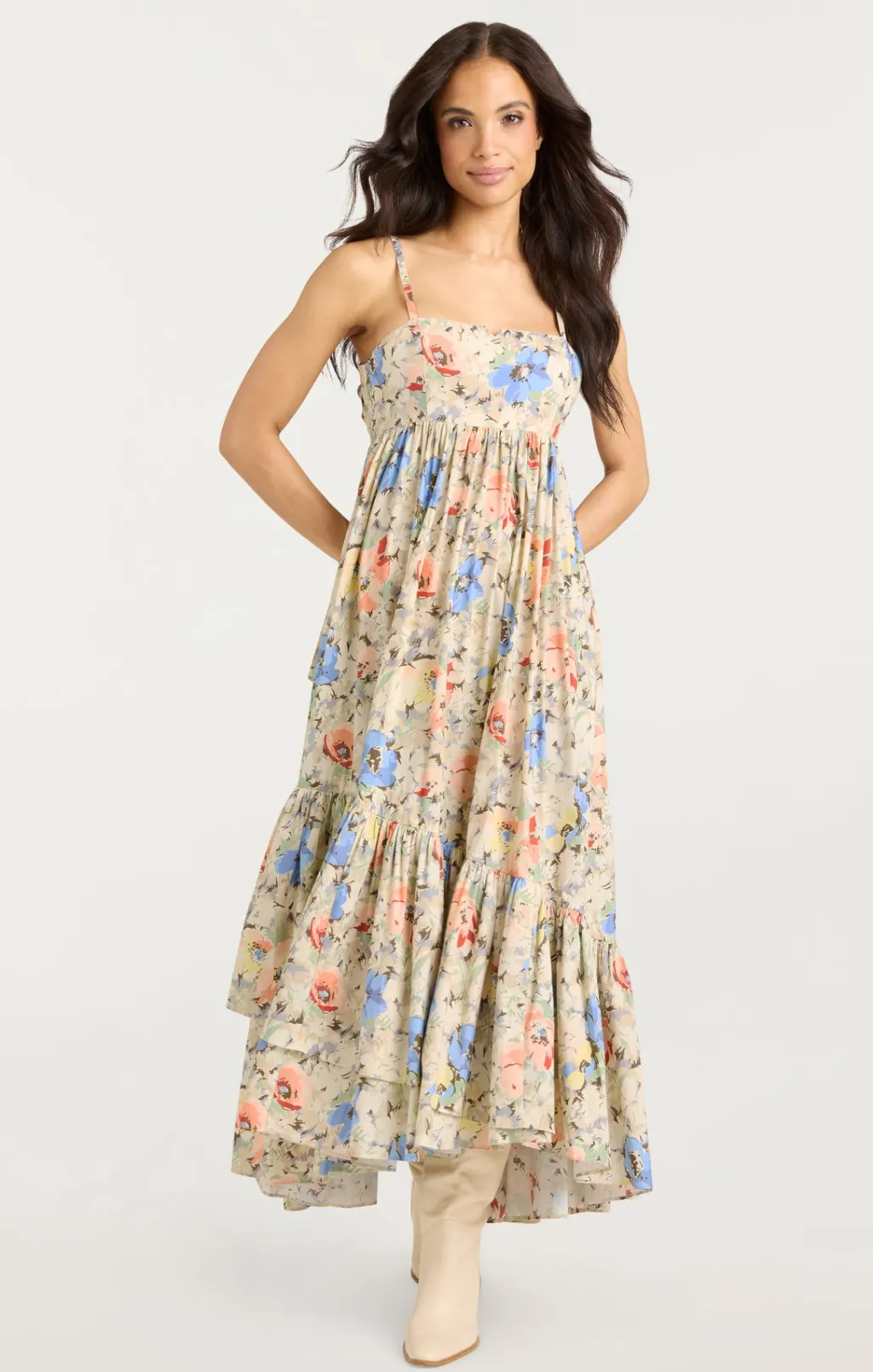 Cinq à Sept Painted Garden Hailey Dress IvoryMulti Sale