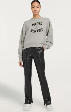 Cinq à Sept Paris New York Brandy Pullover HeatherGrey/Black Clearance