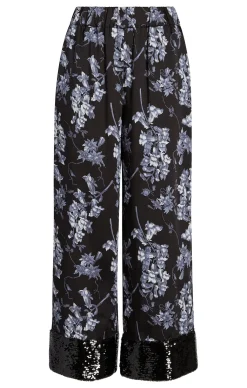 Cinq à Sept Phoebe Pant CoastalFloralBlackMulti Outlet