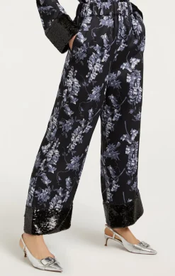 Cinq à Sept Phoebe Pant CoastalFloralBlackMulti Outlet