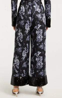 Cinq à Sept Phoebe Pant CoastalFloralBlackMulti Outlet