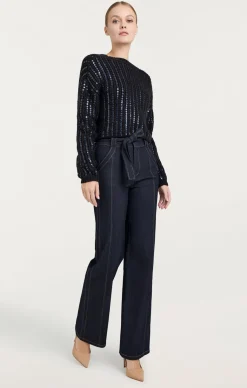 Cinq à Sept Phoebe Pullover Navy Outlet
