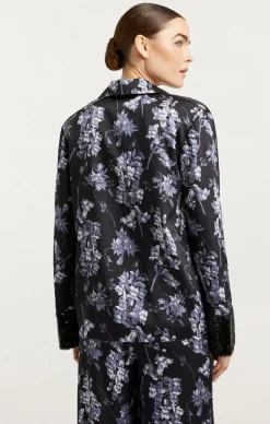 Cinq à Sept Phoebe Top CoastalFloralBlackMulti Discount