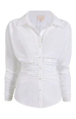 Cinq à Sept Poplin Arden Top White Outlet