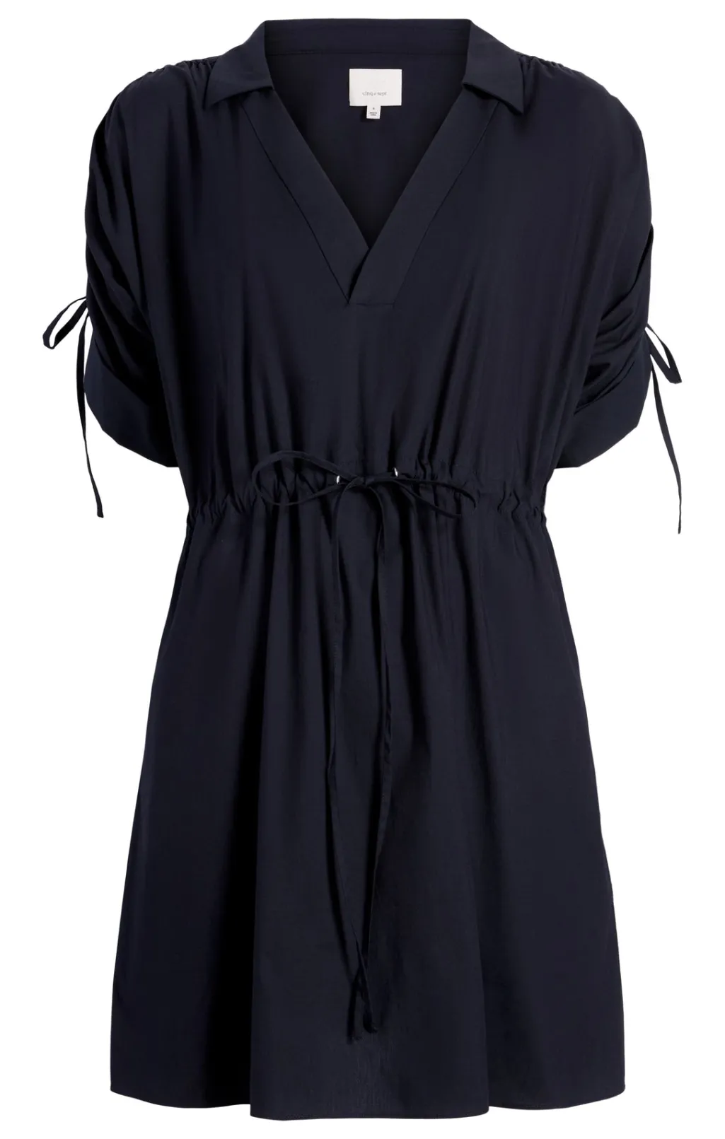 Cinq à Sept Poplin Lennon Dress Navy Outlet