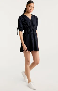 Cinq à Sept Poplin Lennon Dress Navy Outlet