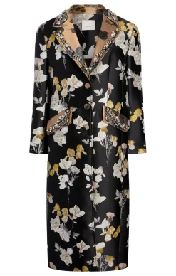 Cinq à Sept Rabia Coat Black/Multi