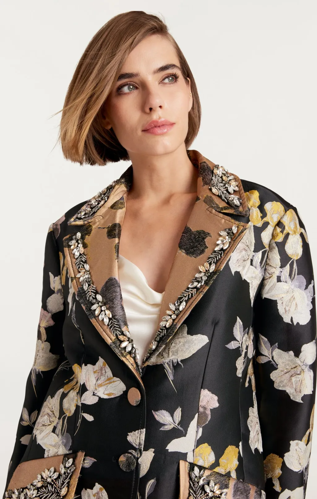Cinq à Sept Rabia Coat Black/Multi