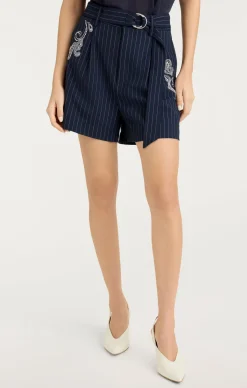 Cinq à Sept Rebecca Short Navy/Ivory