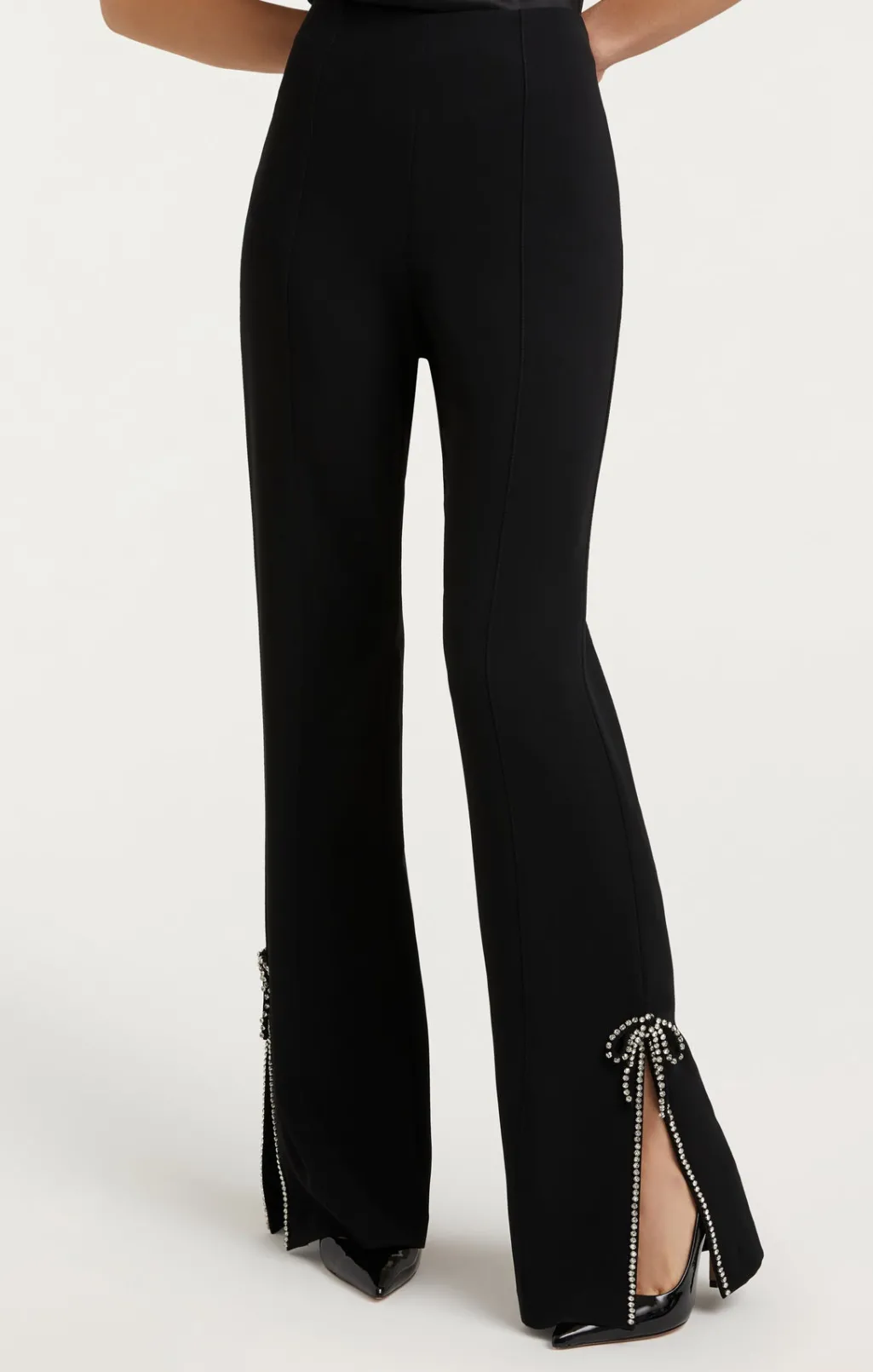 Cinq à Sept Rhinestone Bow Kali Pant Black Outlet
