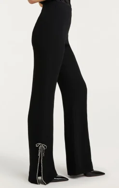 Cinq à Sept Rhinestone Bow Kali Pant Black Outlet