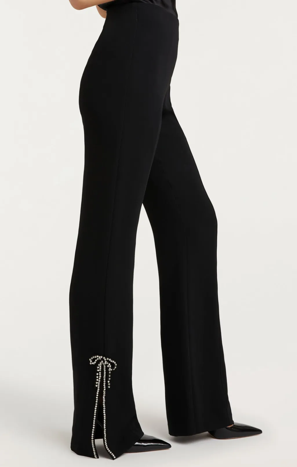 Cinq à Sept Rhinestone Bow Kali Pant Black Outlet