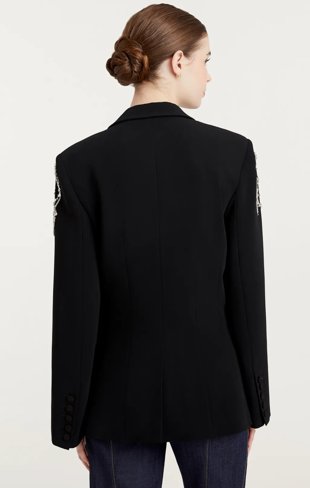 Cinq à Sept Rhinestone Chain Cheyenne Blazer Black Hot