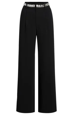 Cinq à Sept Rhinestone Chain Genna Pant Black Hot