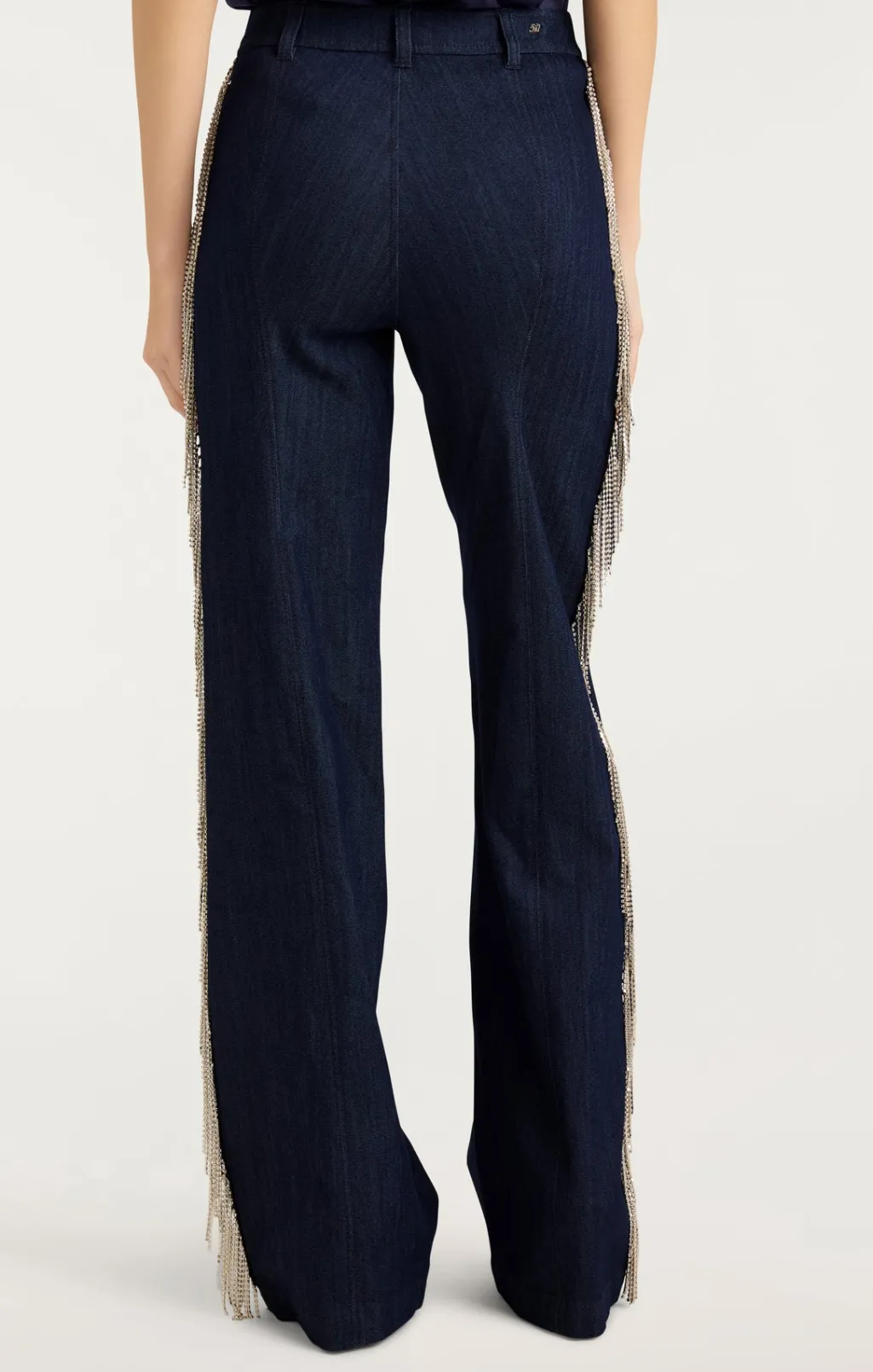 Cinq à Sept Rhinestone Dara Pant Indigo Hot