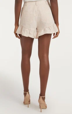 Cinq à Sept Rhinestone Ditsy Neema Short White/Plaster Hot