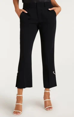 Cinq à Sept Rhinestone Pin Cropped Kerry Pant Black Best