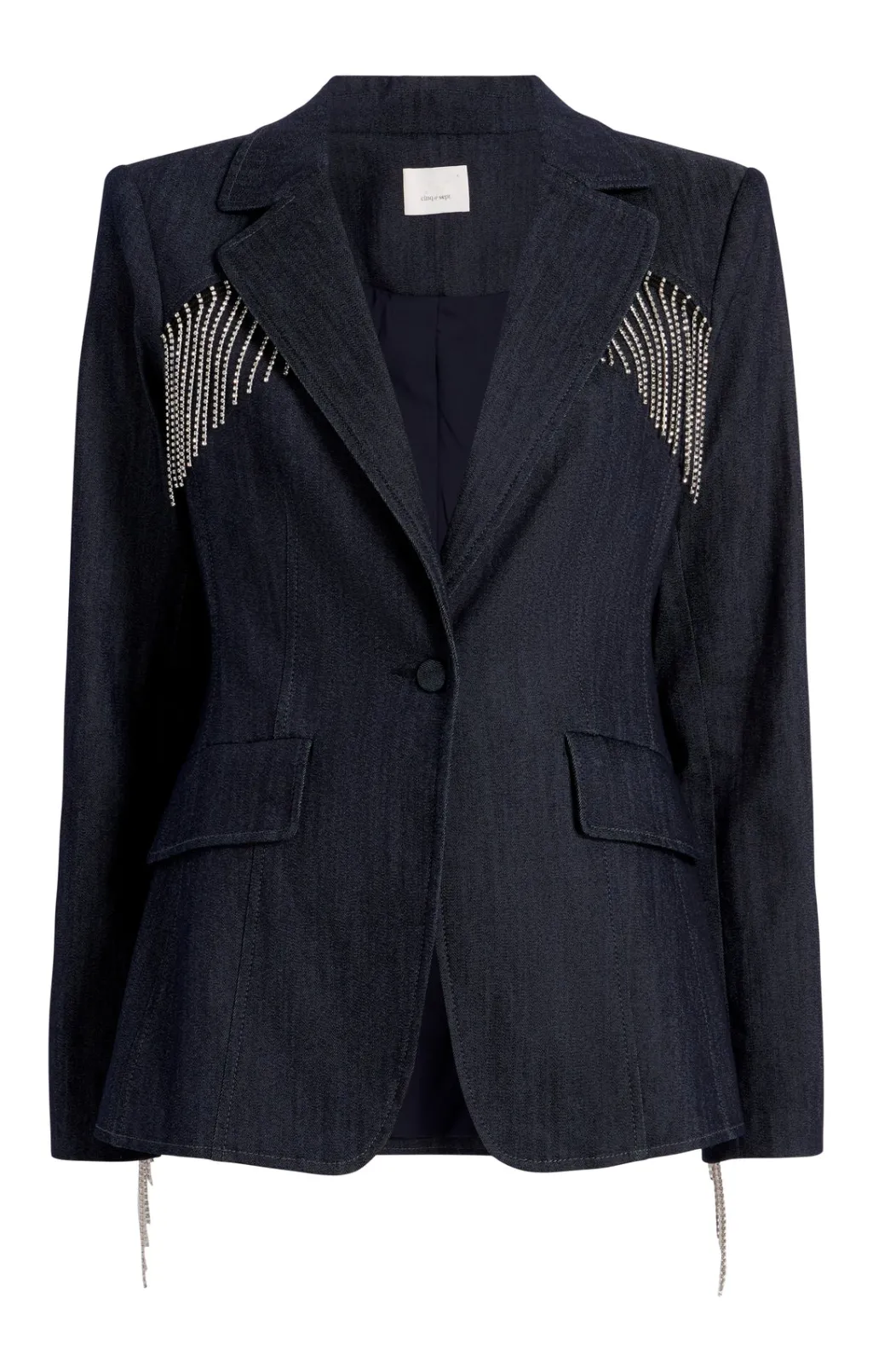 Cinq à Sept Rhinestone Sasha Blazer Indigo Best